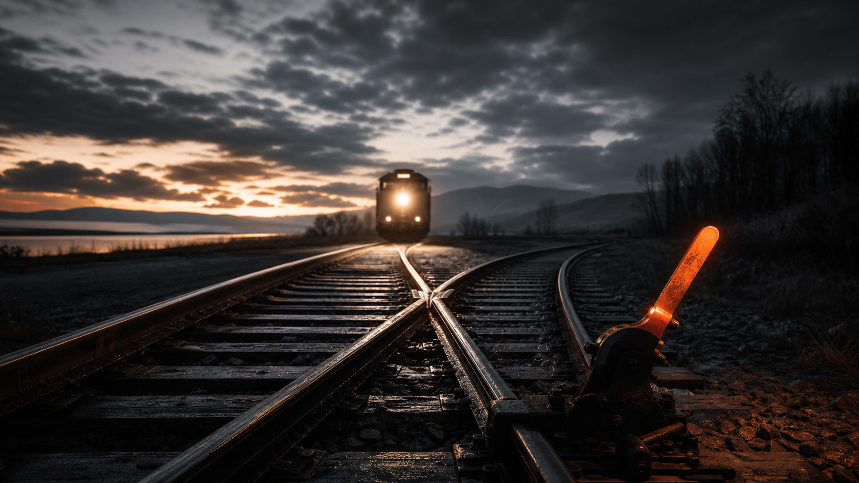 Uno scambio di binari ferroviari: una migrazione dello schema in produzione è un momento ad alto rischio